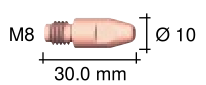 ROBOWHPPW500的導(dǎo)電嘴M8